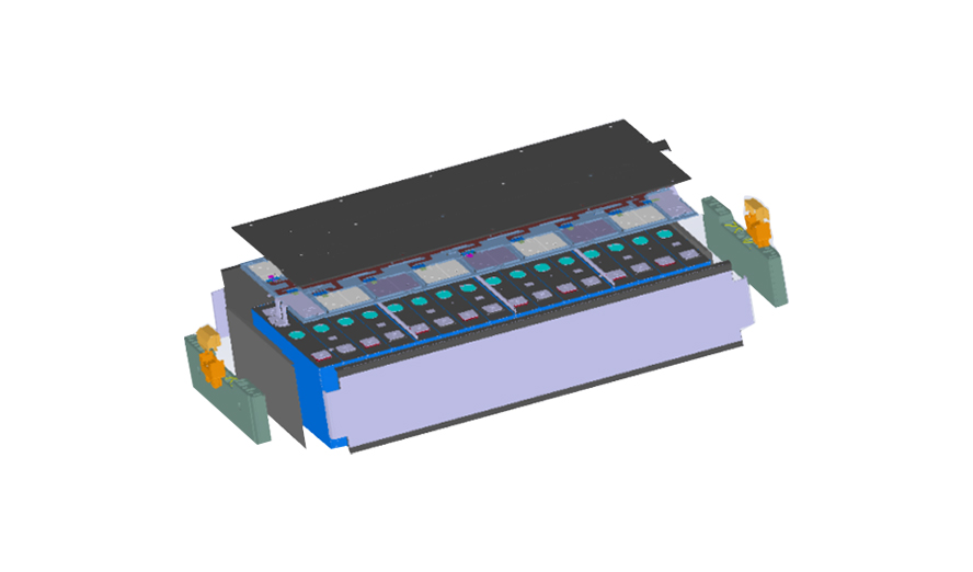 Power battery module size detection